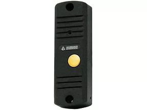 AVC-105 (ЧЕРНАЯ) Вызывная панель аудиодомофона (накладная) вандалозащищенная, с козырьком и уголком