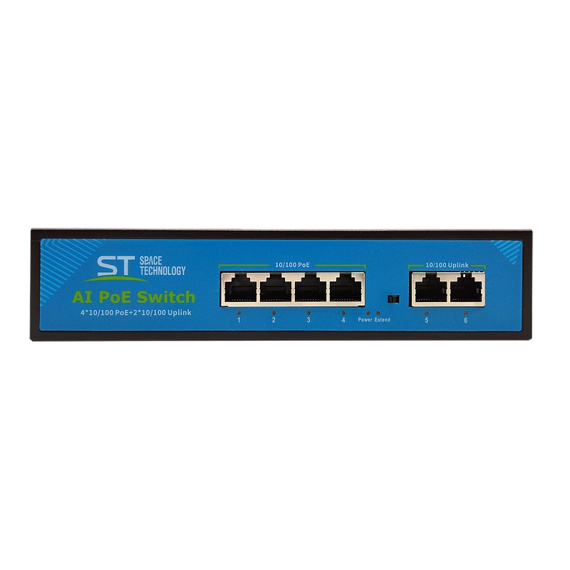 ST-S42POE(4G/1G/1S/65W/А) PRO (ВЕРСИЯ 2) Коммутатор 4 порта PoE(16,25Вт*4)+2*Гбит/с