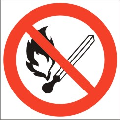 P02 Запрещ.польз.откр.огнем и курить(д.100),самокл