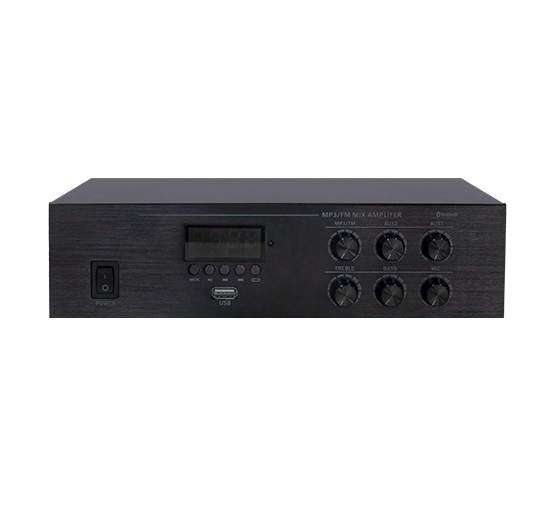 УН-1060 Усилитель трансляционный 60Вт, 1 зона, MP3 (USB/Bluetooth/FM) (штекер 6,3мм)