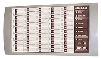 С2000-БКИ Блок контроля и индикации, отображает 60 разделов, IP20, RS-485