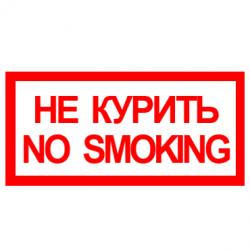 V20 Не курить/No smoking (300х150 мм), самокл.