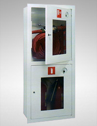 Шкаф ШПК-320 ВОБ, встр.,с окнами, 700х1300х300 (под 2 рукава+2огнет.)
