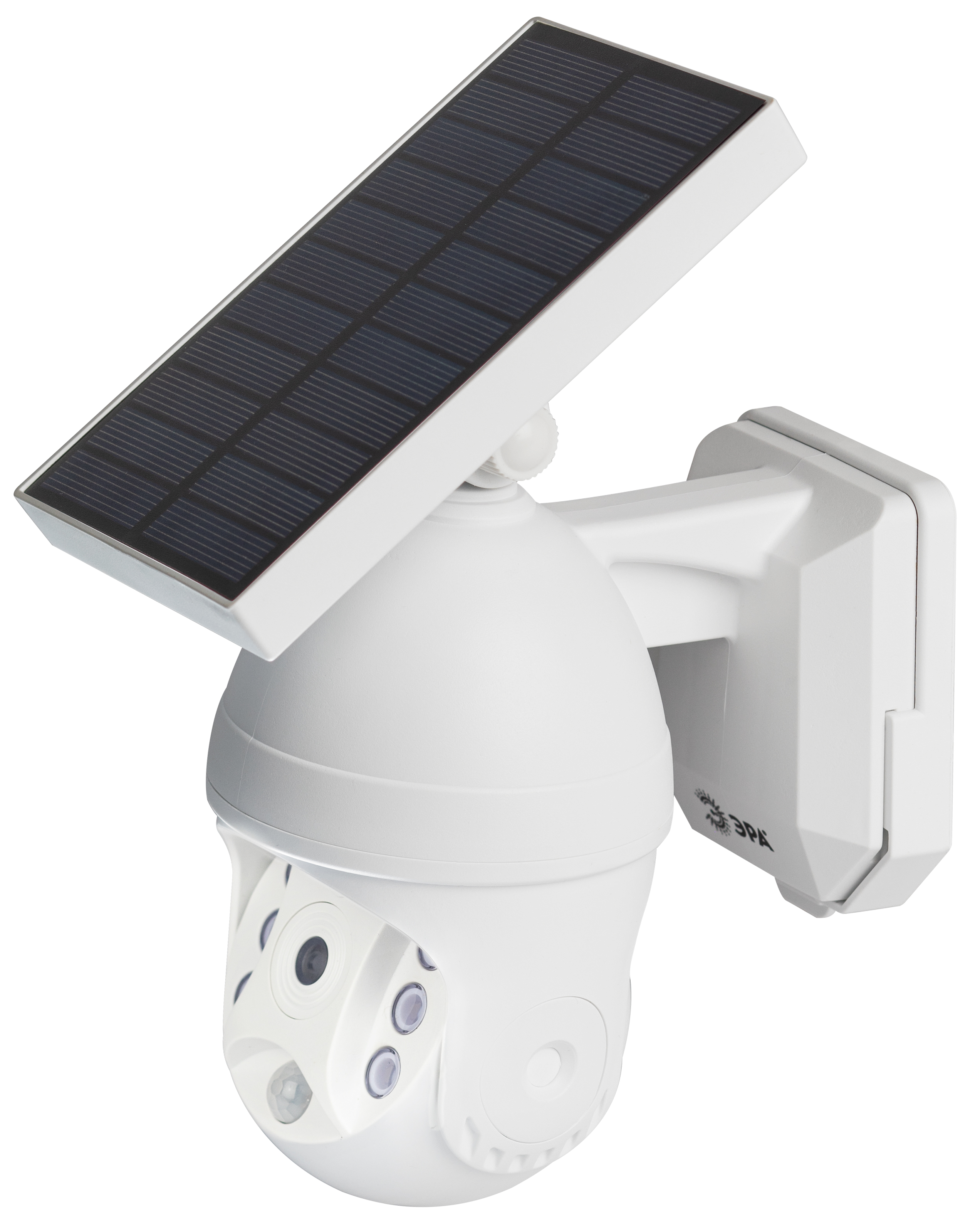 Светильник уличный ЭРА ERAFS012-10 на солнечной батарее настенный Камера с датчиком движения 6 LED