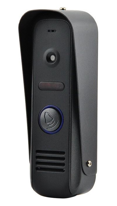 AltCam VP1k1 Black (ЧЕРНАЯ) 2.0Мп Цветная вызывная видеопанель домофона ИК-1.5м (70 град)