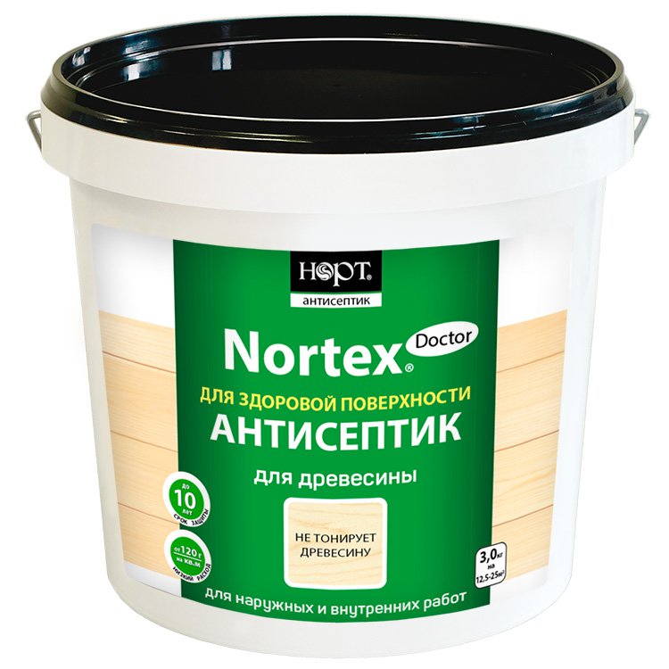 Нортекс-Доктор, (для древесины, бетона, камня, кирпича, антисептик), 43 кг.