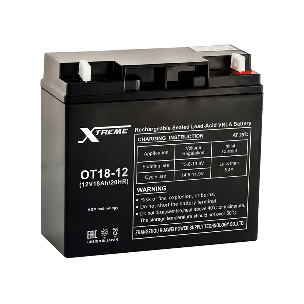 Аккумулятор 1218 12В 18Ач 182х76х167мм (XTREME VRLA)