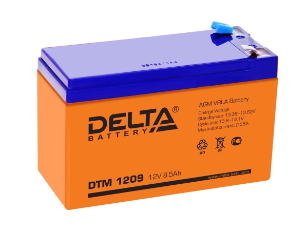 Аккумулятор DTM Delta 1209 12В 9Ач 151х65х100мм