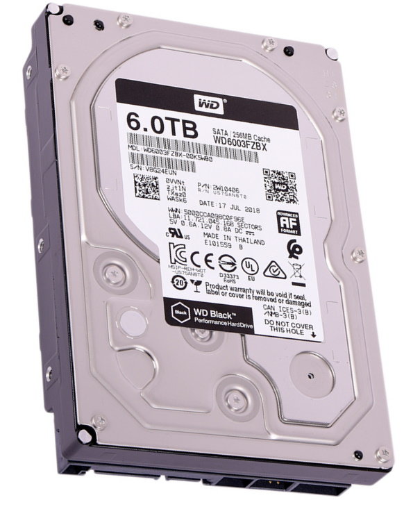 Жесткий диск 6Tb SATA III Western Digital Black <WD6003FZBX> 256Mb 7200rpm
