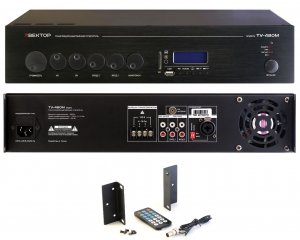 ТУ-480М Усилитель трансляционный 480Вт, 1 зона, MP3 (USB Bluetooth/FM)