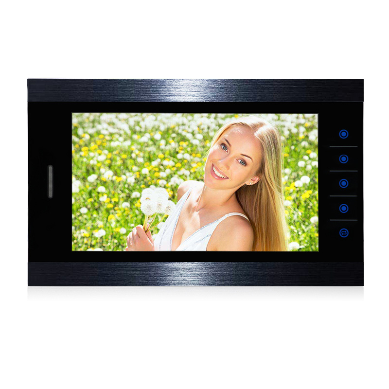 AltCam VDP102M(B) (ЧЕРНЫЙ)(Cенсорные кнопки) 2.0Мп Цветной видеодомофон 10" SD до 128Gb