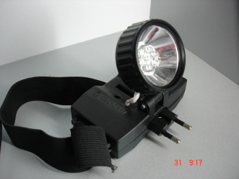 Фонарь ДиК–07С Налобный светодиодный аккумуляторный фонарь со встроенным зарядным устройством