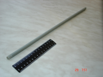 Сифонная трубка д.10,  длина 750 мм, шаг резьбы 1,0